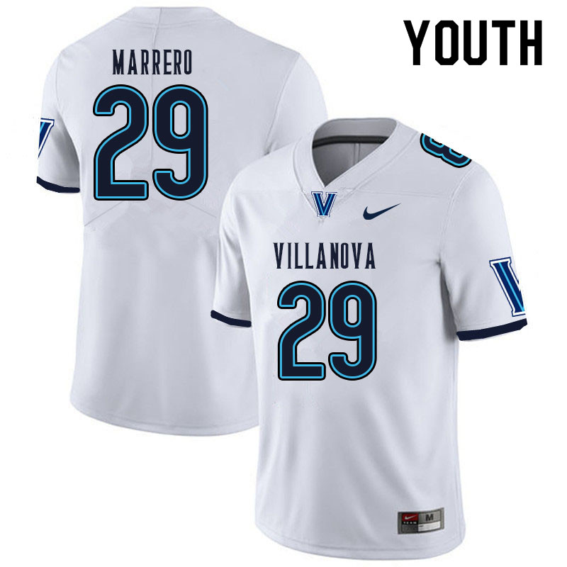 Youth #29 Derek Marrero Villanova Wildcats College Football Jerseys Sale-White